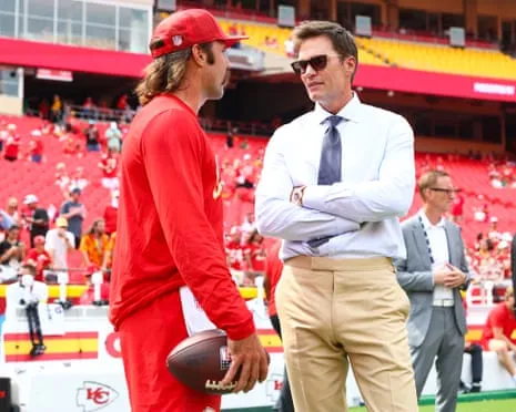 The NFL legend sparks online backlash as showing up in Vegas coaching booth