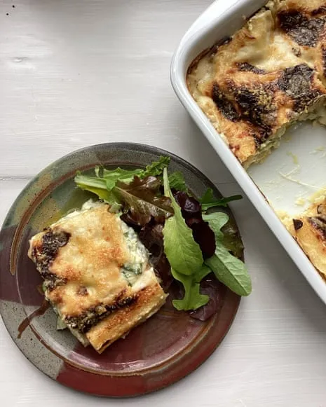 An Inspired Dish for Lasagne with Courgette and Cheese Medley