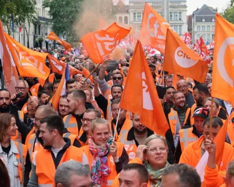 Nationwide Protest Action Draws Vast Numbers Protesting In France